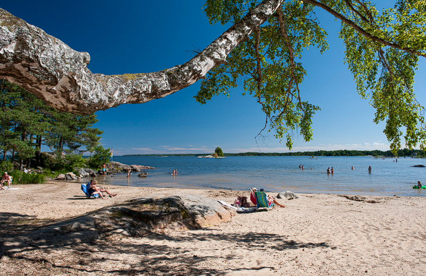 Vista del puerto de Öregrund