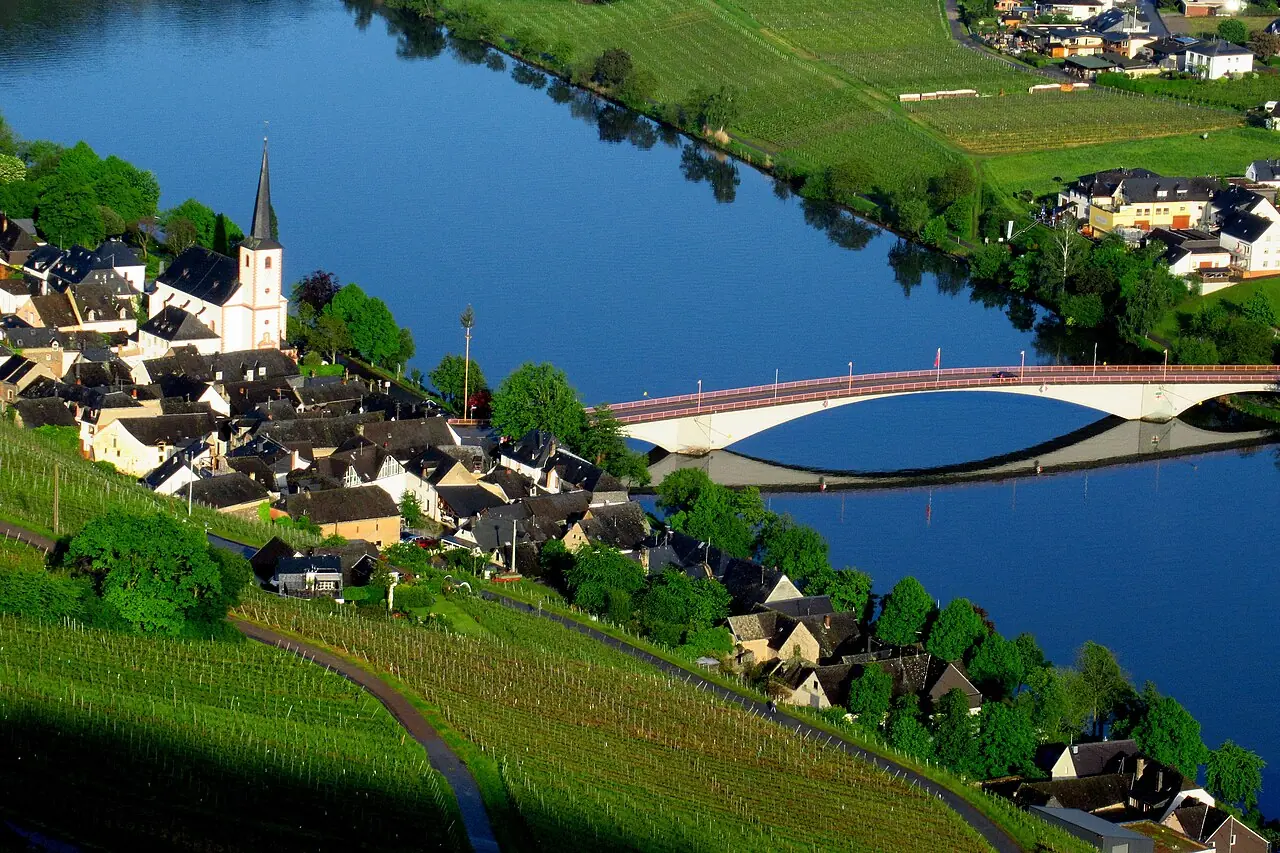 Piesport vid Mosel